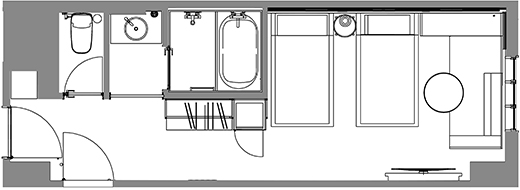 コネクティングルーム間取り図