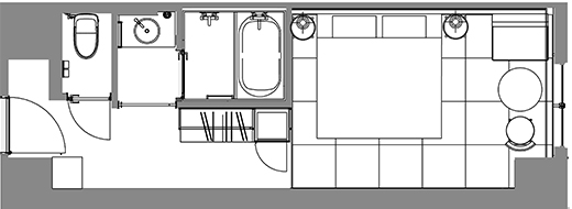 クイーンルーム間取り図