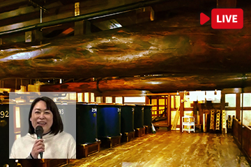 木村酒造の蔵とライブトーク