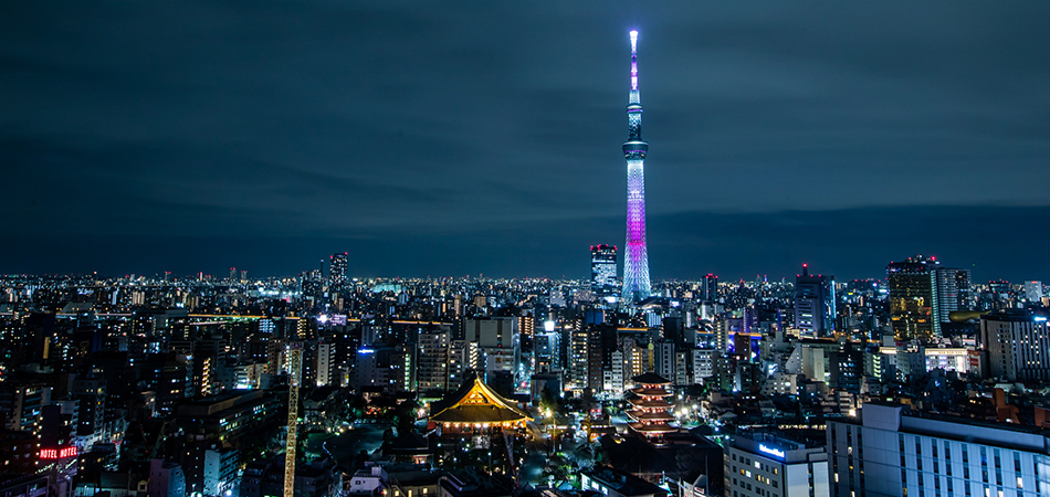 ホテルから見る夜景