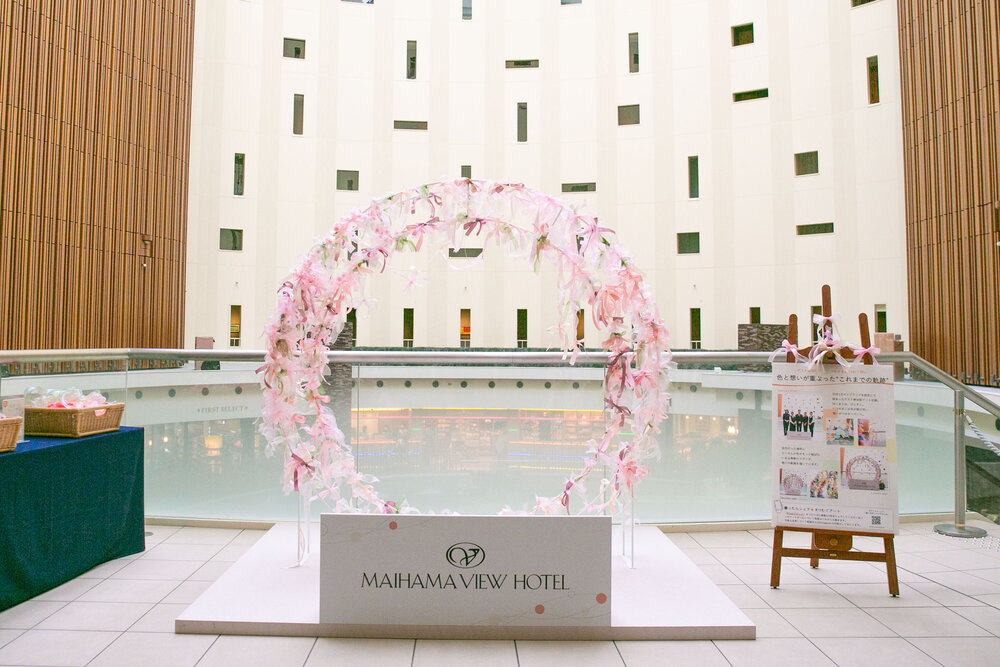 ゲスト参加型アート「つながる色、つむぐ想い。」