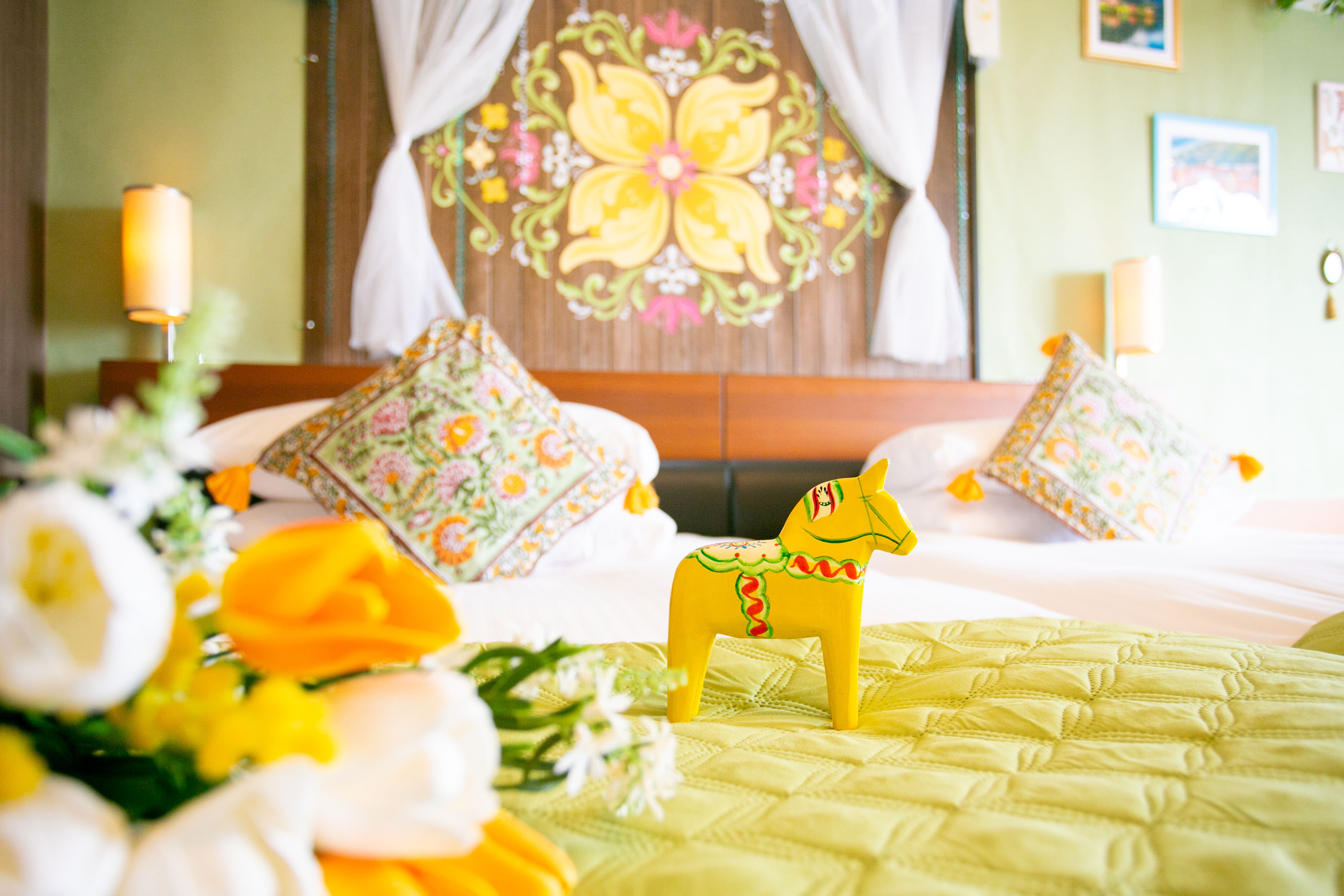 やわらかな緑と花々の彩りに包まれて「ノルディック・ヒュッゲルーム」