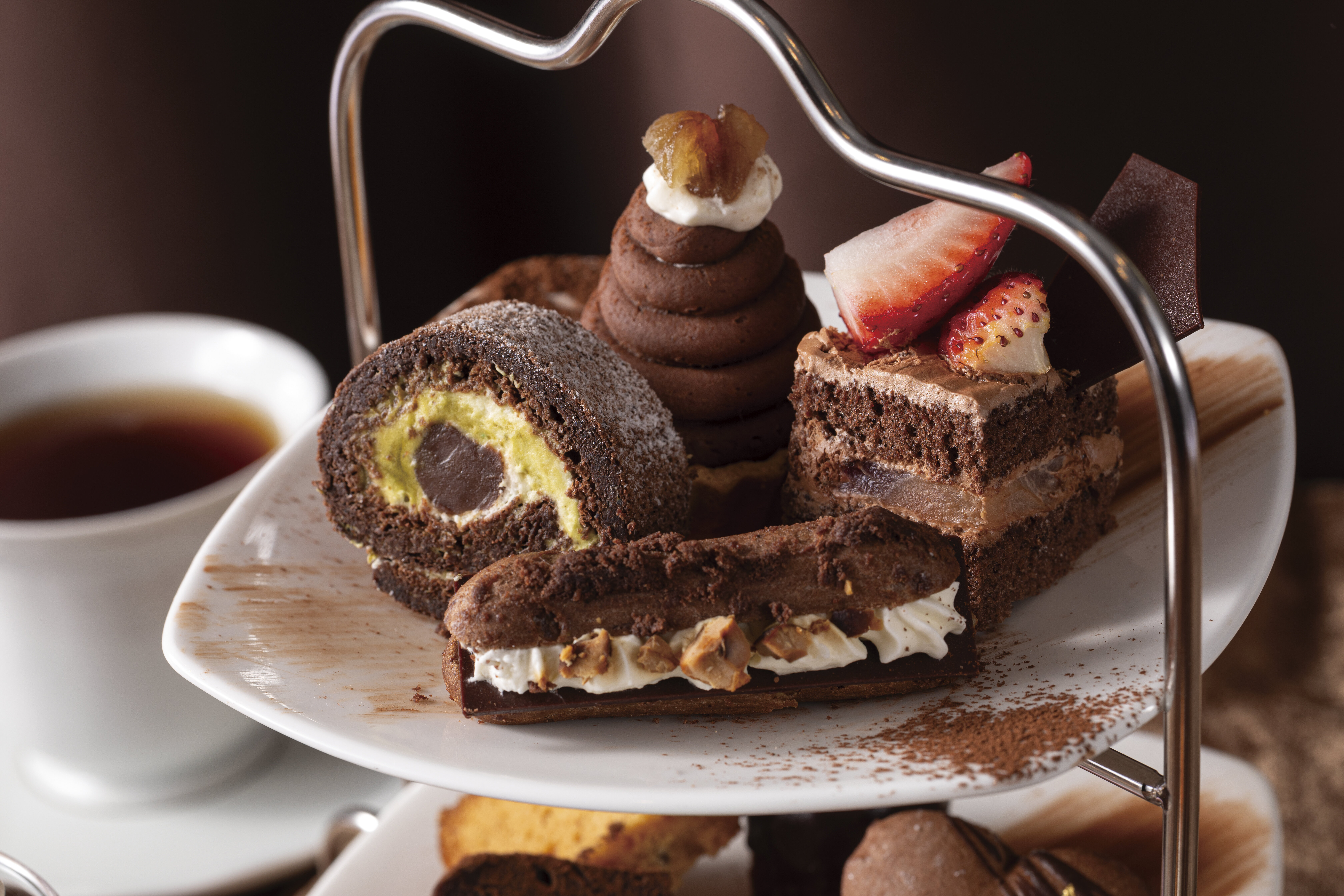 デザートスタンド上段