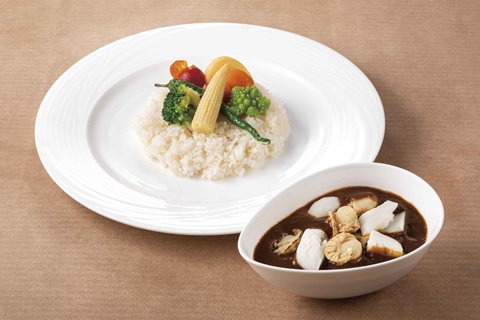 イカとベビーホタテのシーフードカレー