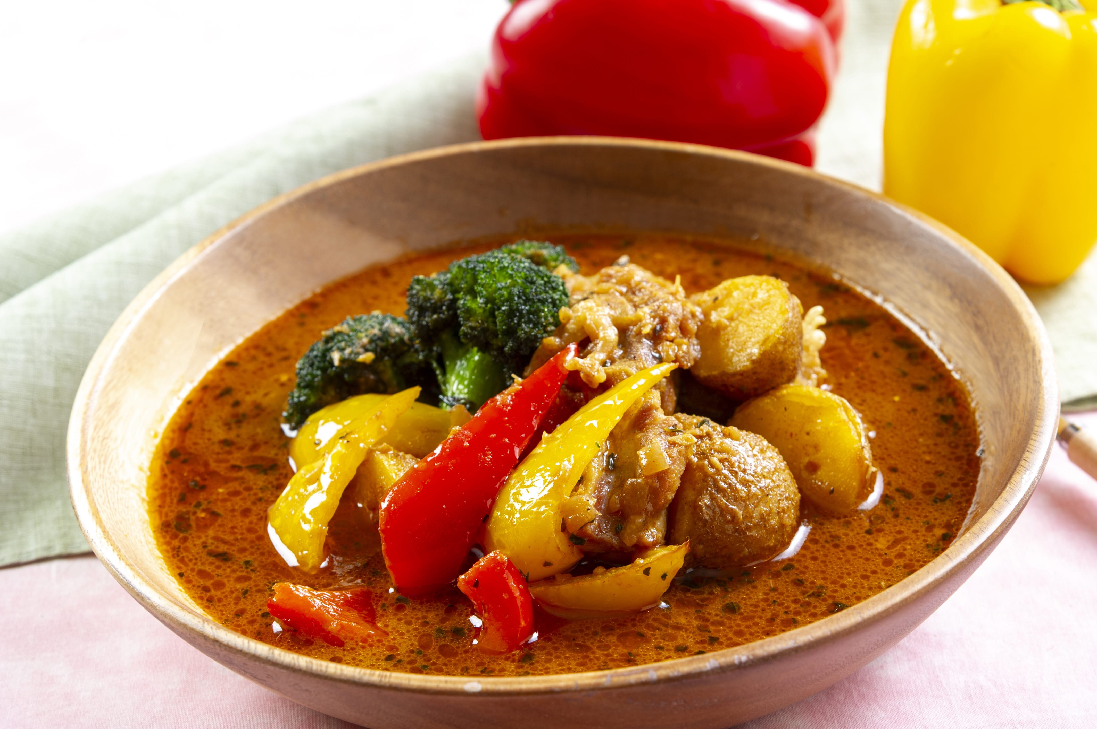 グリルチキンスープカレー